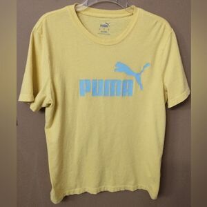 Men's puma T-shirt medium yellow z1